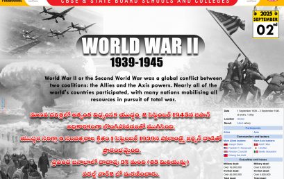 WORLD WAR II WORLD WAR II